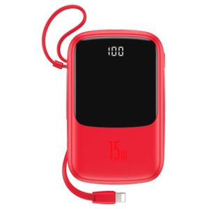 Baseus Q Pow Digital Display 10000mAh Power Bank – Red